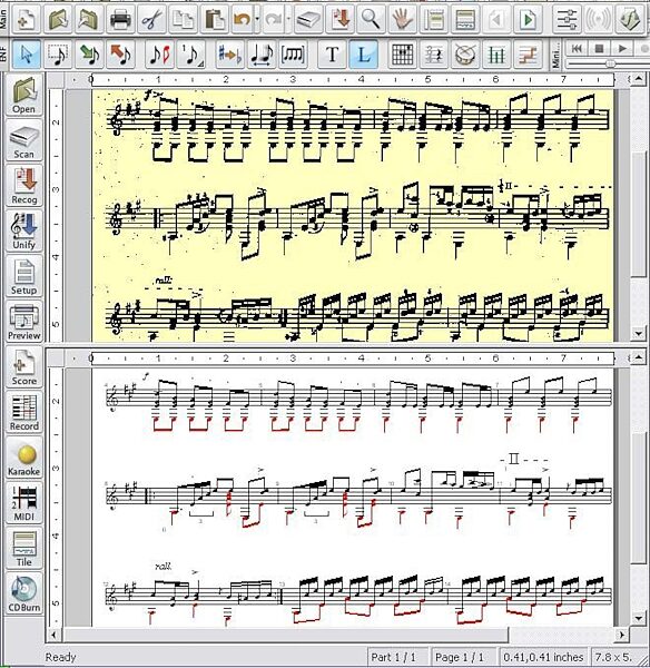 open zoom image for Musitek SmartScore X Guitar Edition Software (Mac and Windows), Screenshot