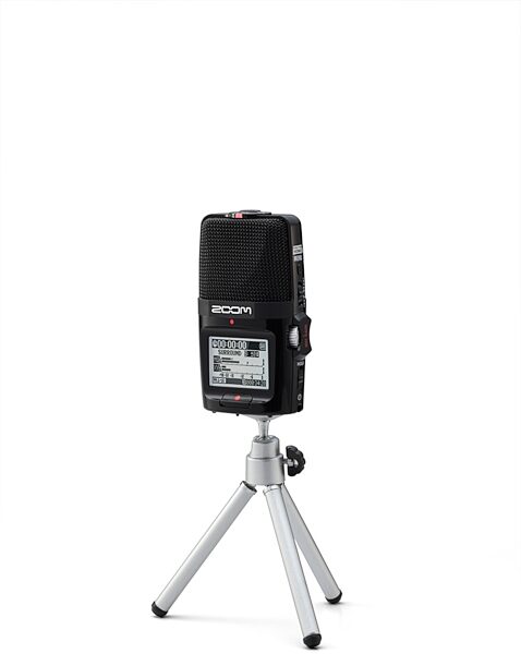 open zoom image for Zoom H2n Handheld Digital Recorder, On Optional Stand