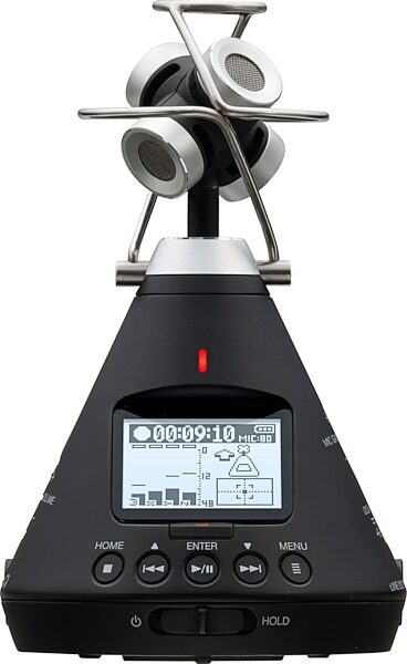open zoom image for Zoom H3-VR 360-Degree VR Ambisonic Portable Recorder, New, Action Position Back