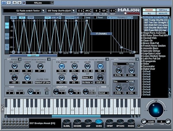 open zoom image for Steinberg HALion Digital Sampler (Macintosh And Windows), Main