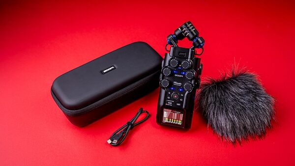 open zoom image for Zoom APH-6st Accessory Pack for H6studio Handy Recorder, New, Action Position Back