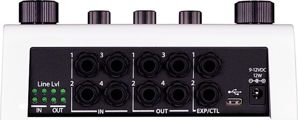 open zoom image for Eventide H90 Harmonizer/Multi-Effects Pedal, White, Rear detail Back