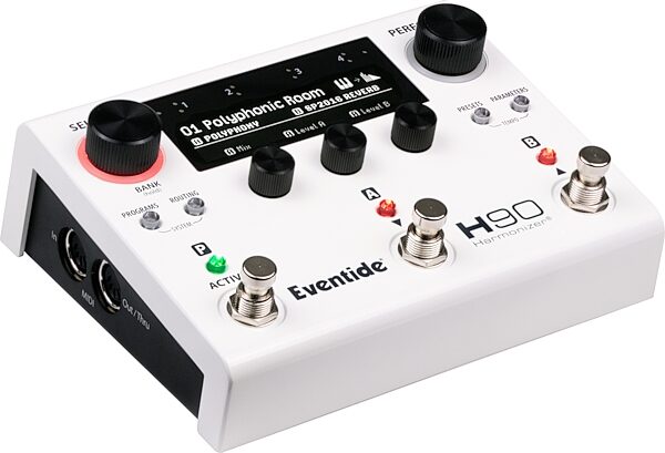 open zoom image for Eventide H90 Harmonizer/Multi-Effects Pedal, White, Angled Front