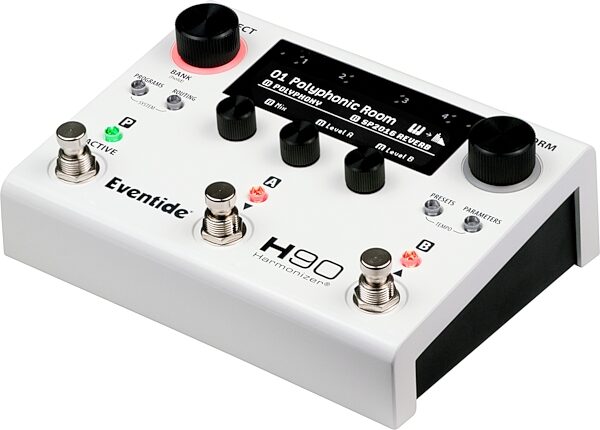 open zoom image for Eventide H90 Harmonizer/Multi-Effects Pedal, White, Angled Front