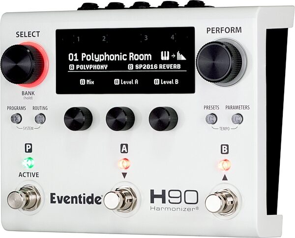 open zoom image for Eventide H90 Harmonizer/Multi-Effects Pedal, White, Angled Front