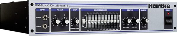 open zoom image for Hartke Bass Amplifier Half Stack with Hartke 2500 and VX410, Hartke 2500 Head