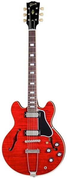 open zoom image for Gibson Custom Shop ES390 Hollowbody Electric Guitar (with Case), Faded Cherry