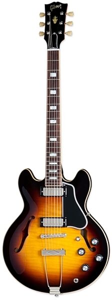 open zoom image for Gibson Custom Shop ES390 Hollowbody Electric Guitar (with Case), Vintage Sunburst