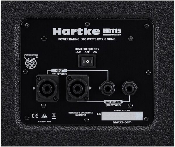 open zoom image for Hartke LH1000 Bass Head with HD410 and HD115 Bass Cabinet Full Stack Pack, View