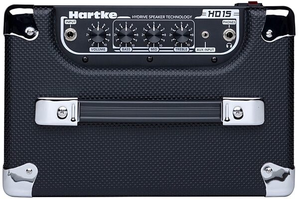open zoom image for Hartke HD15 HyDrive Bass Combo Amplifier (15 Watts, 1x6.5"), New, Top