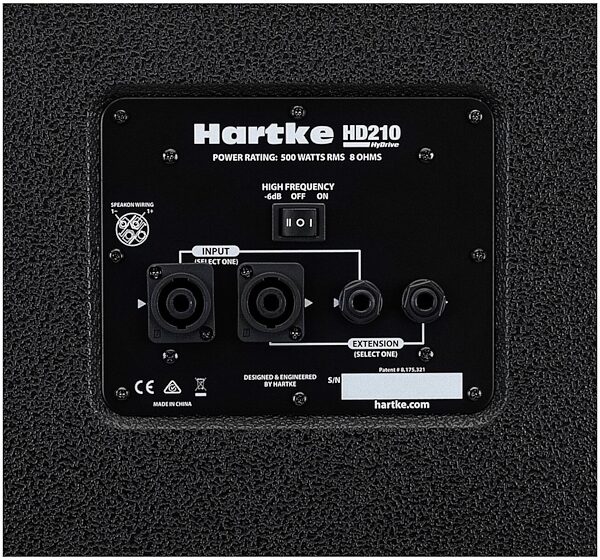 open zoom image for Hartke TX600 Bass Head with HD210 Bass Cabinet Half Stack Pack, View