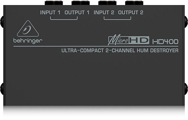 open zoom image for Behringer MicroHD HD400 2-Channel Hum Destroyer, Main