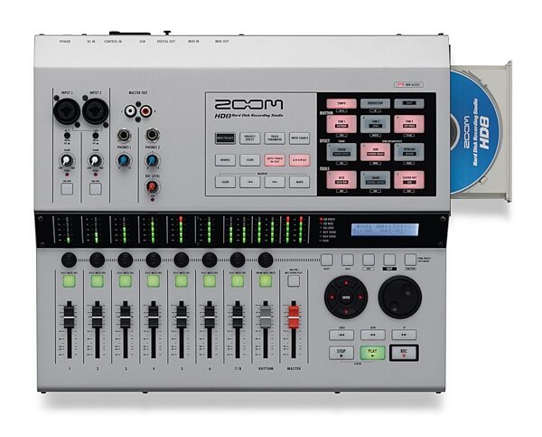 open zoom image for Zoom HD8CD Multi-Track Recording Studio, Top