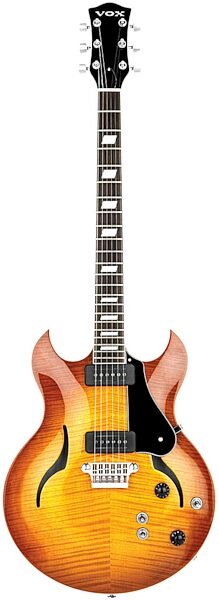 open zoom image for Vox HDC-77 Semi-Hollowbody Double Cutaway Electric Guitar (with Case), Siennburst