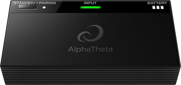 open zoom image for AlphaTheta HDJ-F10-TX Wireless Headphones Bundle with HP-TX01 Transmitter, New, Action Position Back
