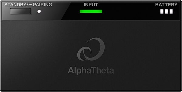 open zoom image for AlphaTheta HDJ-F10-TX Wireless Headphones Bundle with HP-TX01 Transmitter, New, Action Position Back