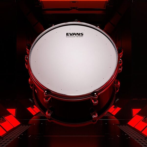 open zoom image for Evans Genera HDD Dry Coated Snare Drumhead, 8 inch, Action Position Back