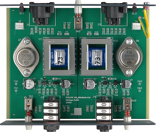 open zoom image for Heritage Audio 73DI 2 Dual-Channel Active DI Direct Box, New, Action Position Back