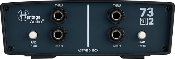 open zoom image for Heritage Audio 73DI 2 Dual-Channel Active DI Direct Box, New, Action Position Back
