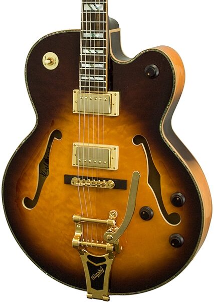 open zoom image for Highland HEJ630B Hep Cat Deluxe Electric Guitar with Bigsby Tremolo, Body