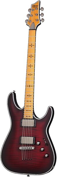 open zoom image for Schecter Hellraiser C-1 Extreme Electric Guitar, Crimson Red Burst with Maple Neck