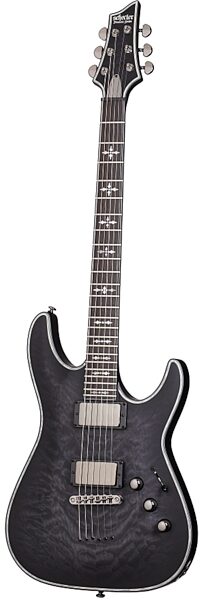 open zoom image for Schecter Hellraiser C-1 Extreme Electric Guitar, See Thru Satin Black with Ebony Neck