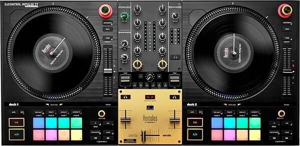 open zoom image for Hercules DJControl Inpulse T7 Premium DJ Controller, New, Action Position Back