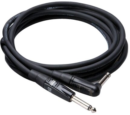 open zoom image for Hosa HGTR Right Angle Rean Pro Guitar Instrument Cable, 5 foot, Main