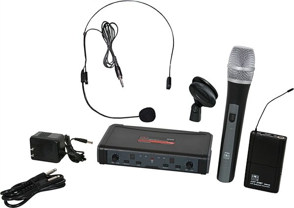 open zoom image for Galaxy Audio ECDR/HHBPS UHF Handheld and Headset Wireless Microphone System, Main