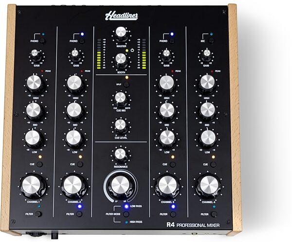 open zoom image for Headliner R4 Rotary DJ Mixer, 4-Channel, New, Main