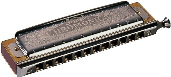 open zoom image for Hohner Super Chromonica Chromatic Harmonica, Key of Bb, Action Position Back