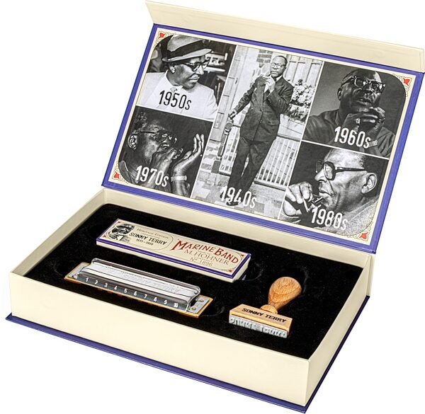open zoom image for Hohner Sonny Terry Heritage Harmonica, New, Action Position Back