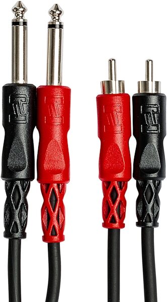 open zoom image for Hosa Stereo RCA to Two Mono 1/4" TS Cable, 3.3 foot, 1 Meter, Main