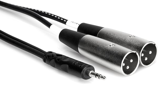 open zoom image for Hosa 1/8" to Dual XLR Male Stereo Breakout Cable, 2 meter, CYX-402M, Main