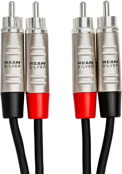 open zoom image for Hosa HRR-000X2 Pro Dual REAN RCA to RCA Stereo Interconnect Cable, 3 foot, HRR-003X2, Main