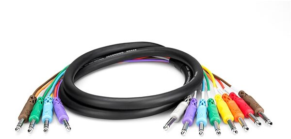 open zoom image for Hosa Insert Snake Cable (1/4" TRS x 4 to 1/4" TS x 8), 6.6 foot, 2 Meter, Main