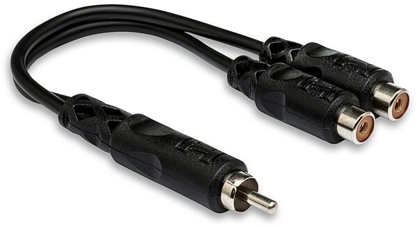 open zoom image for Hosa Y Cable (RCA Male to 2 RCA Female), New, Main