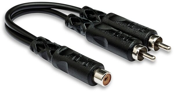 open zoom image for Hosa YRA-105 Female RCA to Dual Male RCA Y-Cable, New, Main