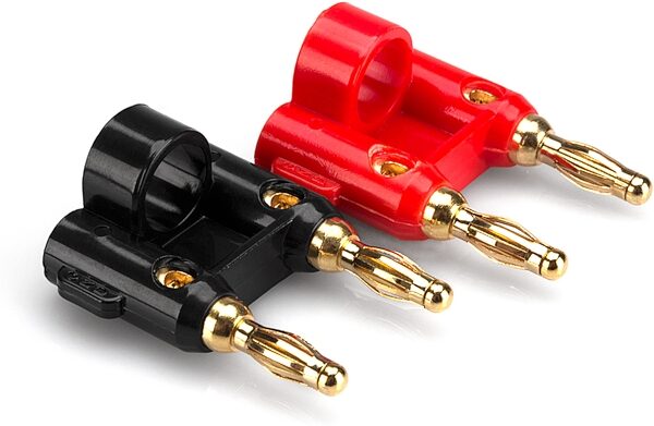 open zoom image for Hosa BNA-240 Dual Banana Connector, 2-Pack, Black/Red, Action Position Back
