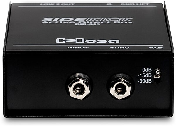 open zoom image for Hosa SideKick DIB-445 Active Direct Box, New, Action Position Back