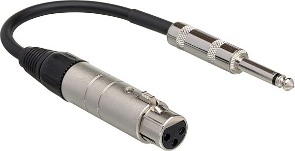open zoom image for Hosa MIT-176 XLR Female to Female TS 1/4" Impedance Transformer, 6 inch, Action Position Back