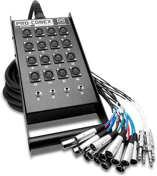 open zoom image for Hosa Pro-Conex Stage Box Snake (16 XLR x 4 TRS), 25 foot, SH-16X4-25, Main