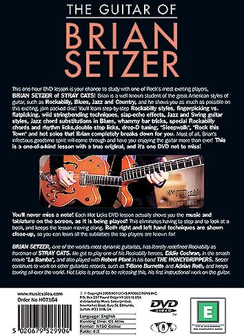 open zoom image for Hot Licks The Guitar of Brian Setzer Video, Back