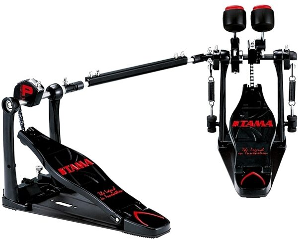 open zoom image for Tama HP300TW Iron Cobra Junior Power Glide Double Bass Drum Pedal, Black Knight