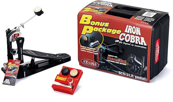 open zoom image for Tama HP900P Iron Cobra Power Glide Single Bass Drum Pedal, Bonus Pedal Pack Offer