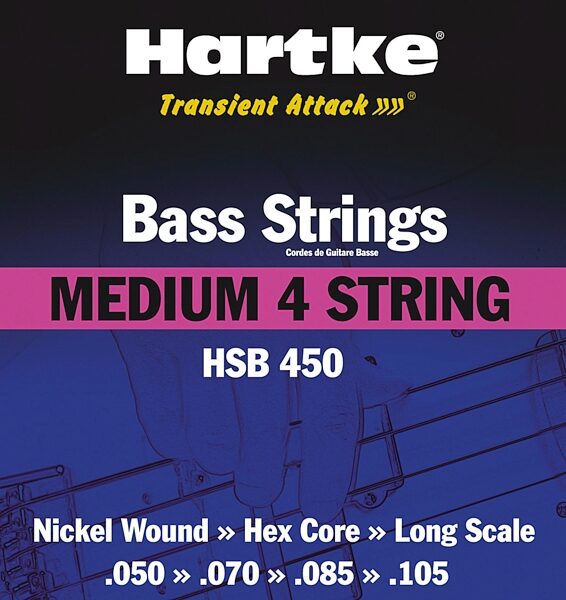 open zoom image for Hartke Medium Bass Strings (4-String, HSB450), Main