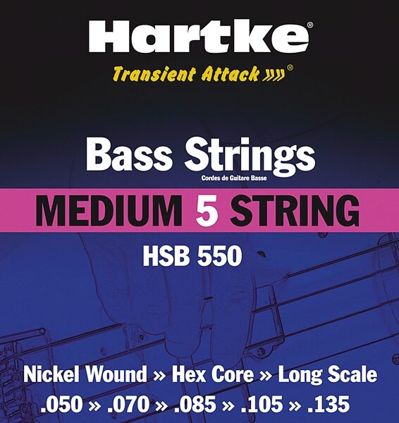 open zoom image for Hartke HSB550 Bass Strings (Medium 5-String), Main