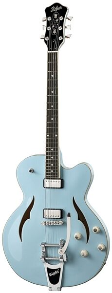 open zoom image for Hofner HVS-CLBLO Verythin Single Cutaway Electric Guitar (with Case), Light Blue