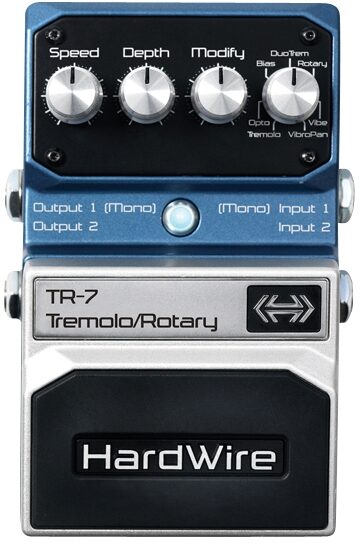 open zoom image for HardWire TR-7 Tremolo and Rotary Speaker Pedal, Main