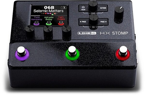 open zoom image for Line 6 HX Stomp Compact Amp and Effects Processor, Black, View